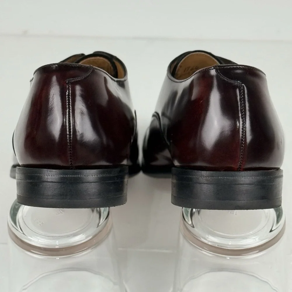 Allen Edmonds Chester Wingtip Oxford Men’s 10.5D Black Leather Dress Shoes 31185 Johnston & J Murphy Cap Toe Lace Up Oxford Dress Shoe Men US  main image 4